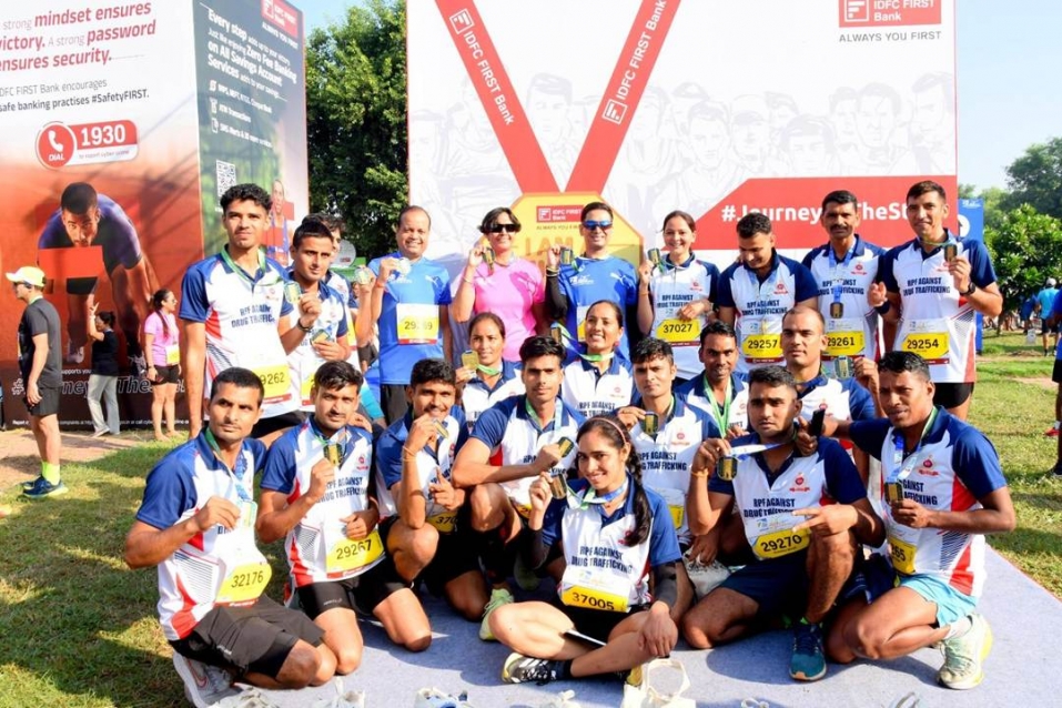 रेलवे सुरक्षा बल ने Vedanta हाफ मैराथन 2025 में भाग लेकर किया फिटनेस और सामाजिक संदेश का प्रचार 